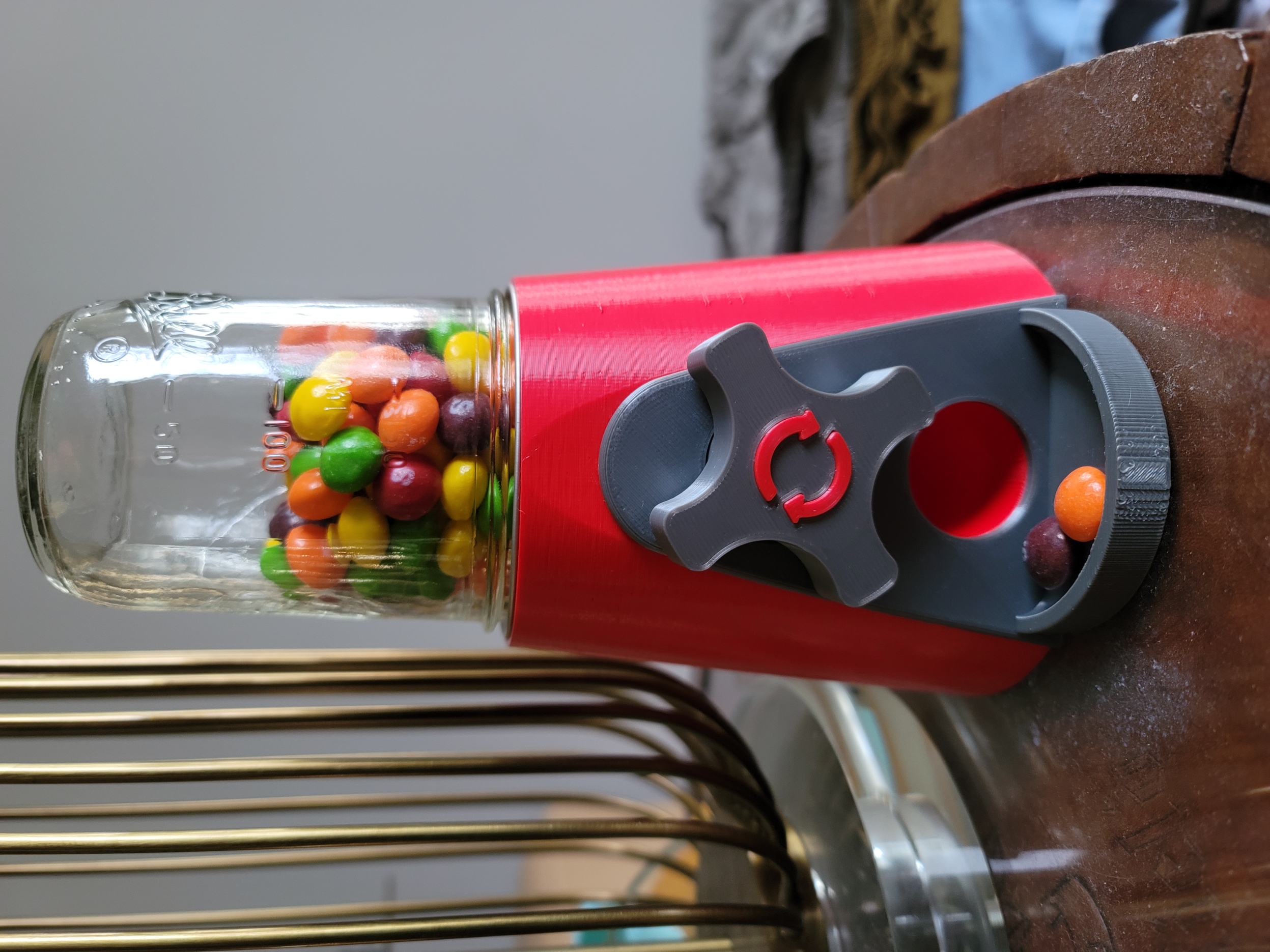 Simple Mason Jar Candy Machine Color without MMU