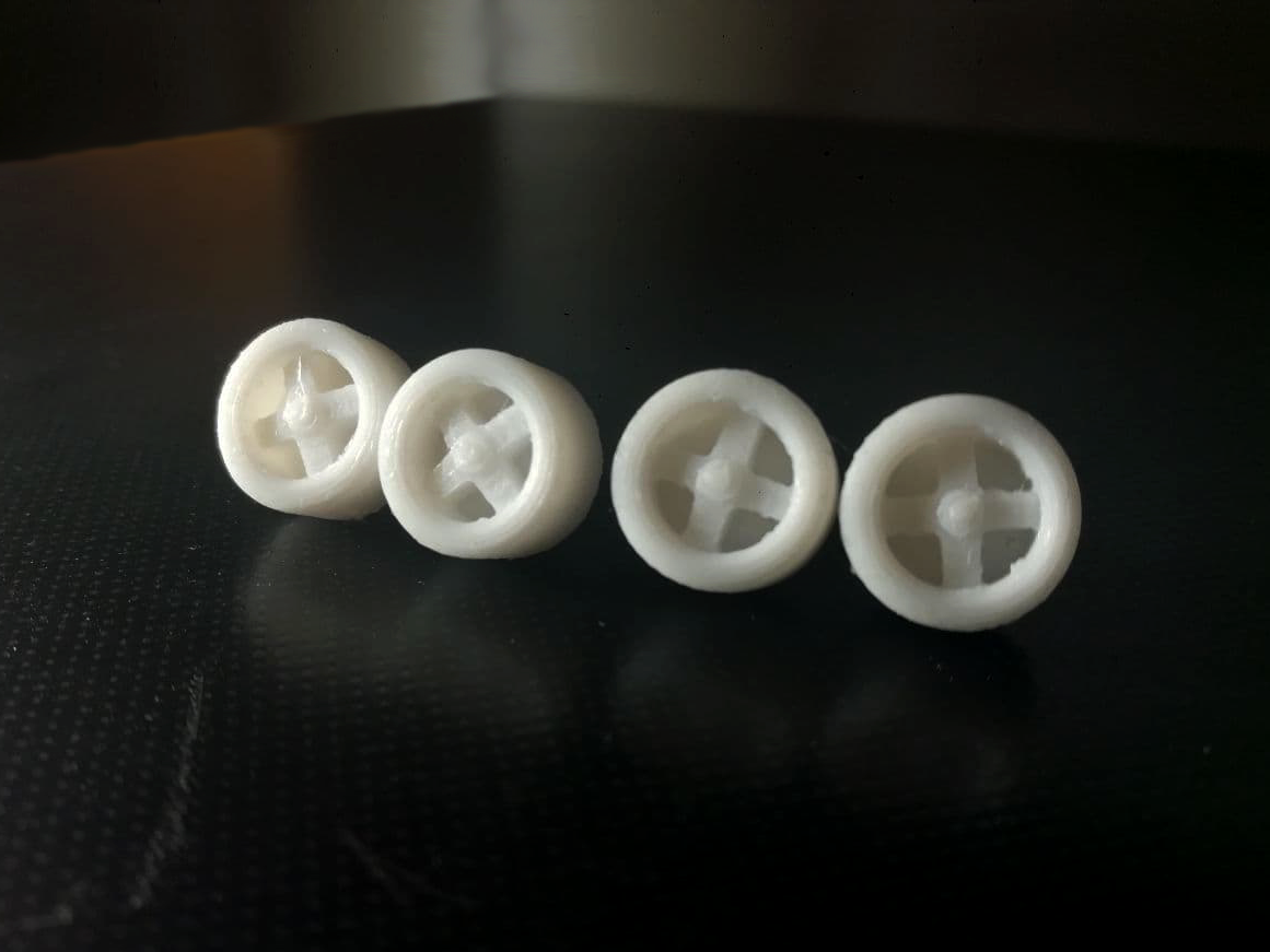 Hot Wheels scale 4 spoke JDM Wheel