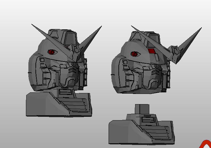 Gundam rx78 mini bust