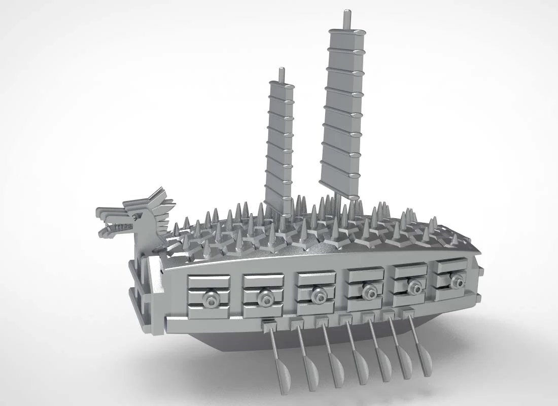 Korean traditional turtle ship