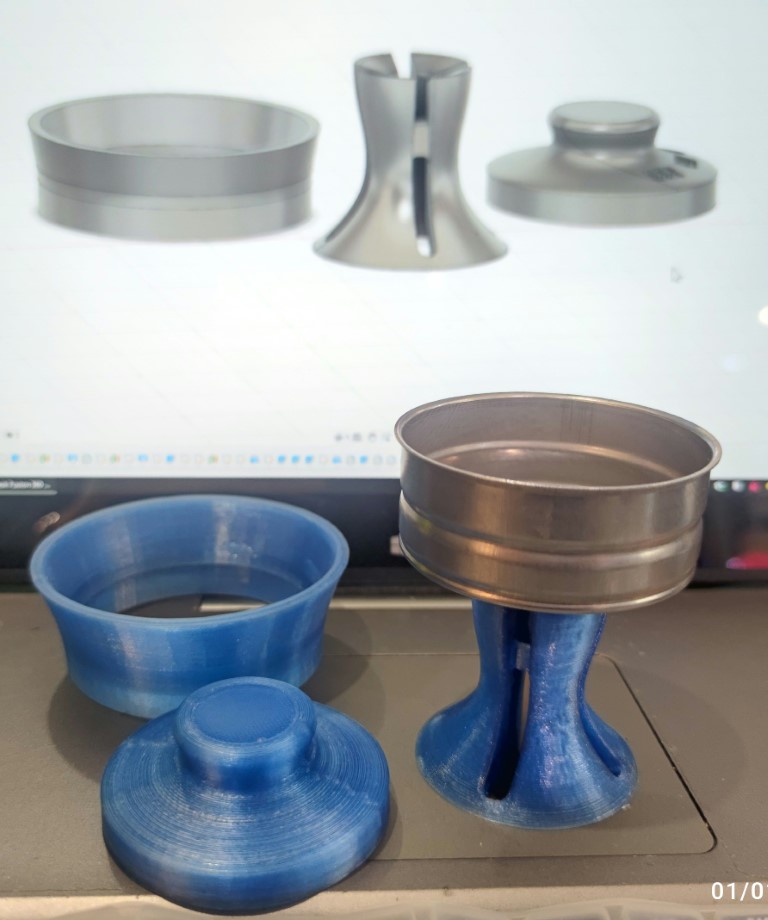 Moka Pot Funnel, Stand, Tamper (6 cups / 300ml)