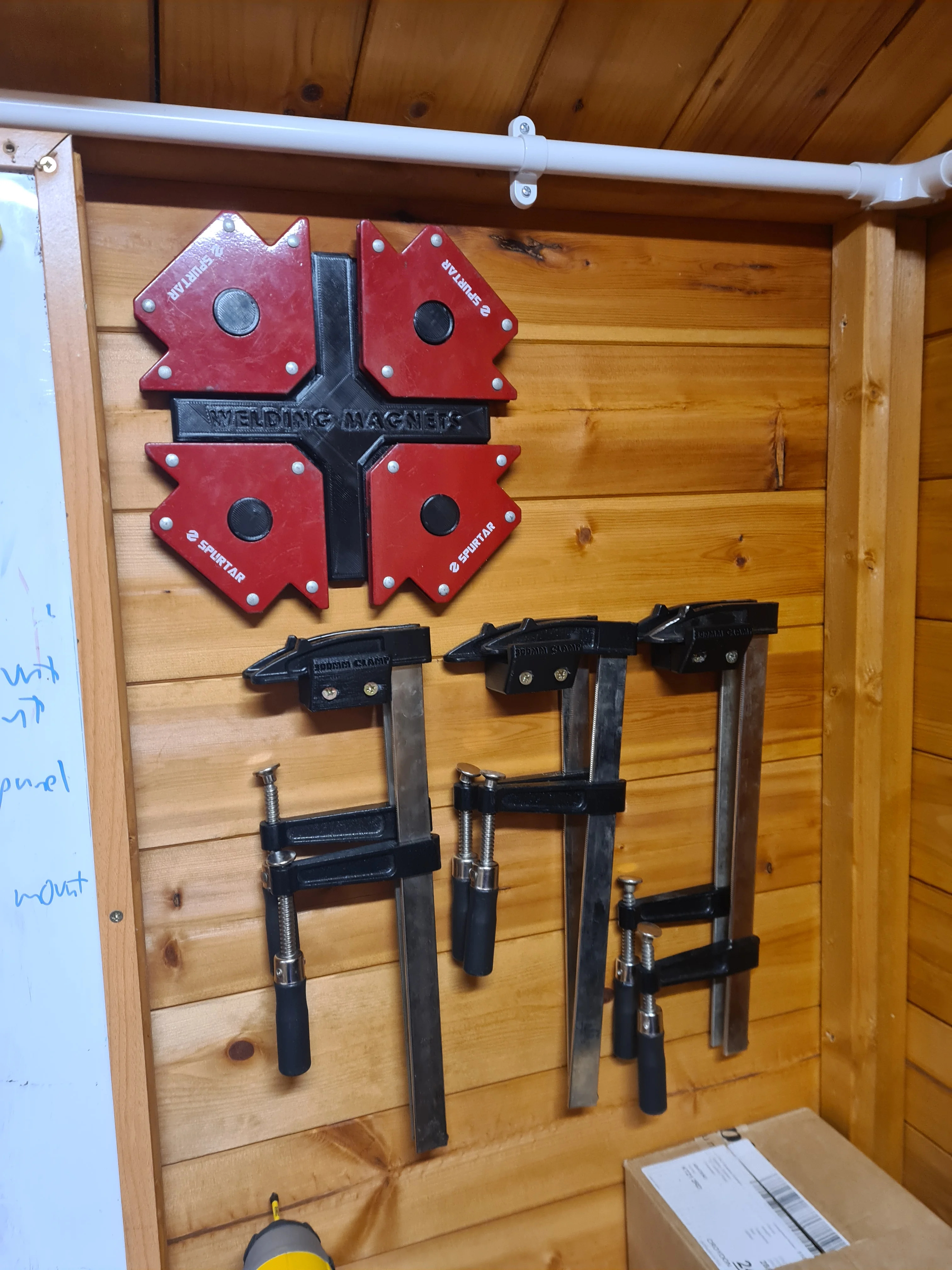 F-clamp wall mounts