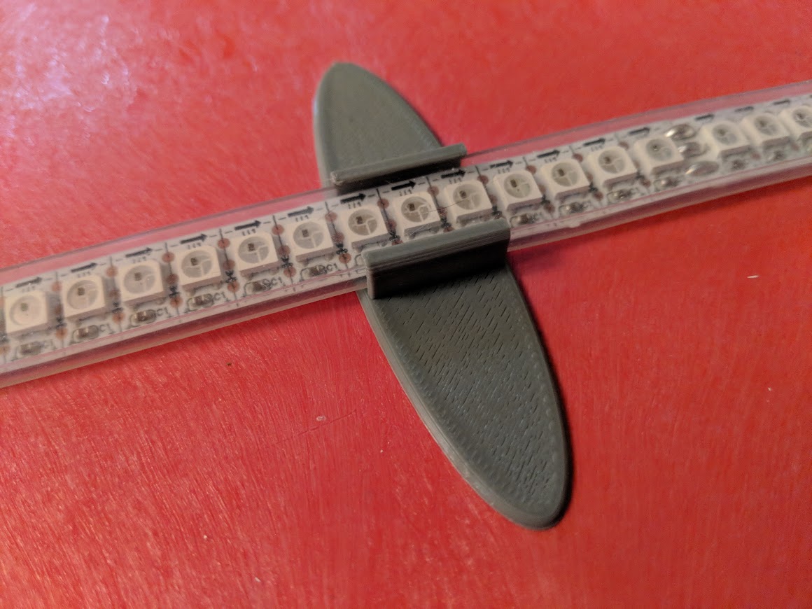 Wide Flat LED Strip Holder