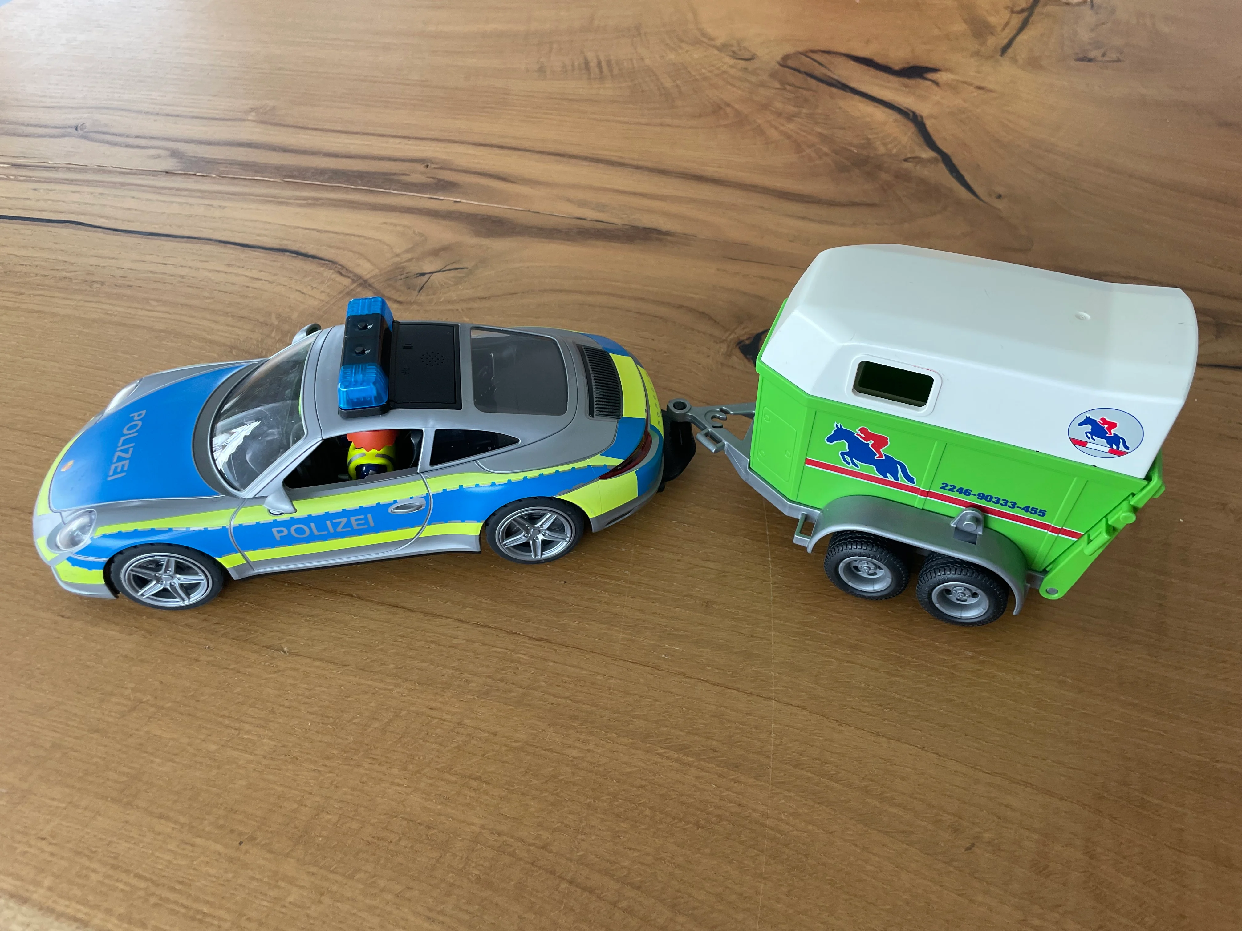 Playmobil Porsche Police Trailer Hitch Polizei Anhängerkupplung