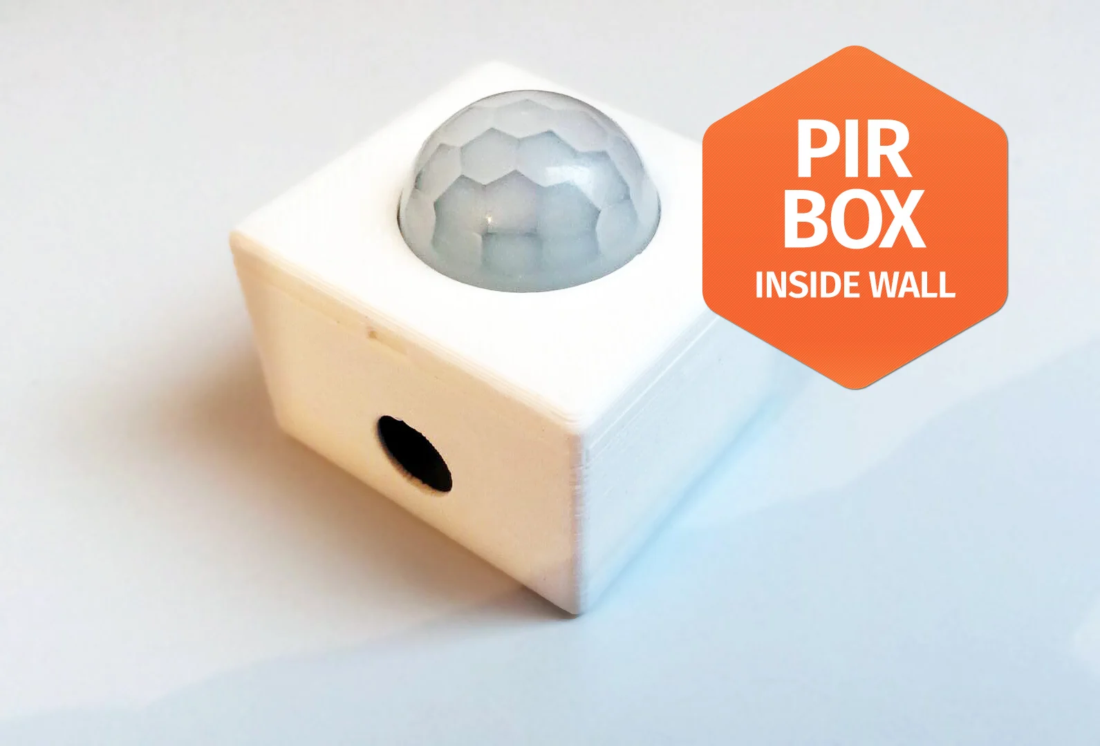 PIR HC-SR501 Inside wall box enclousure case