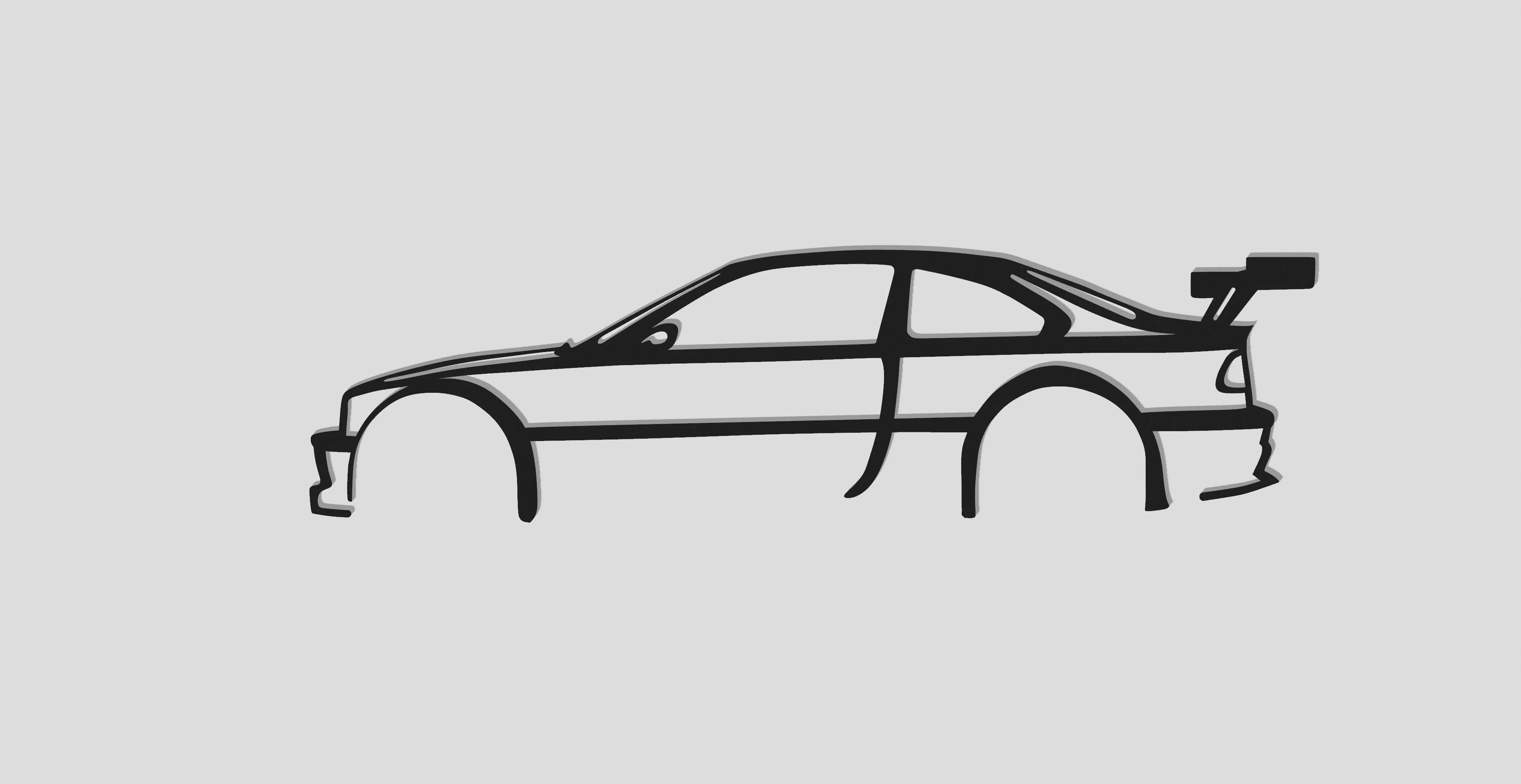 BMW E46 2d Wall art