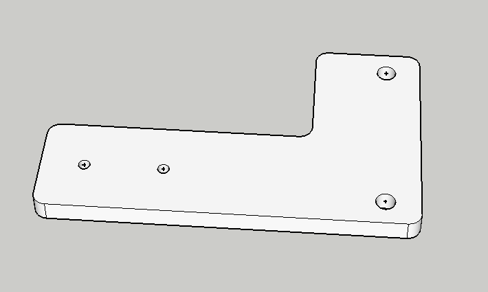 Harness Plate (Y axis) for MakerMachine36