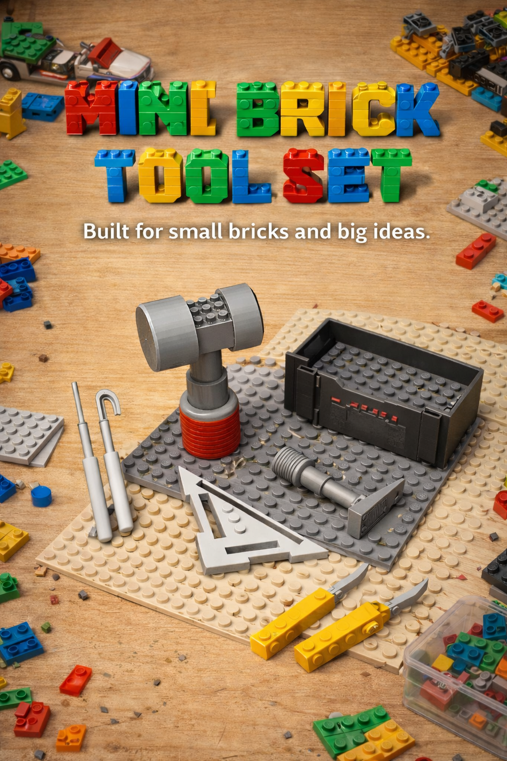 Mini Brick Tool Set - Tools For Lego Builders