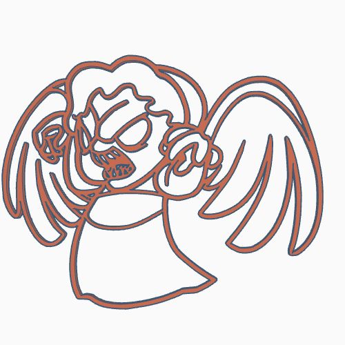 Dr. Who Weeping Angel 2D Wall Art