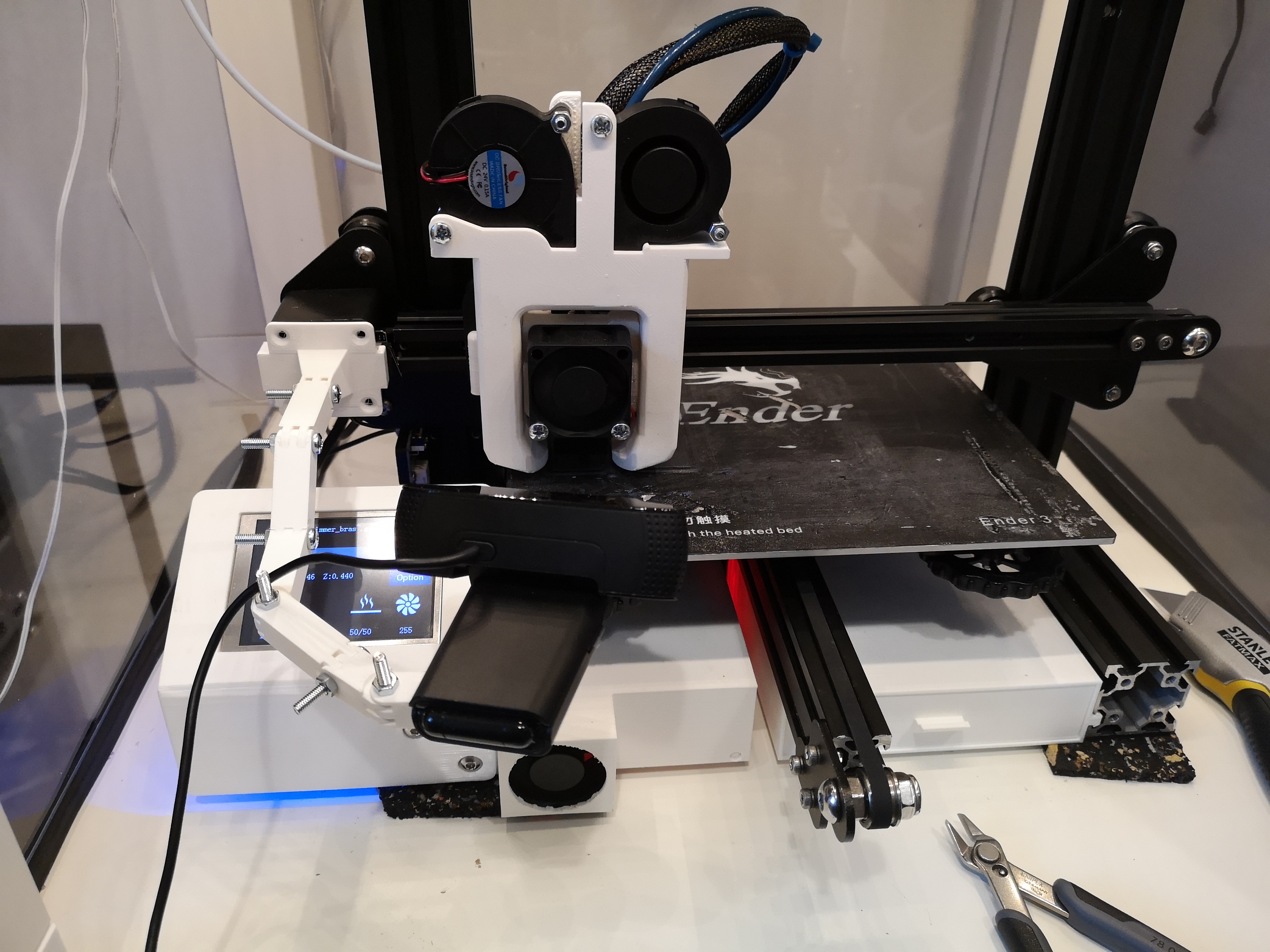 Ender-3 X-Axis Full Modular Camera-Mount for many Cams, Mounts included!