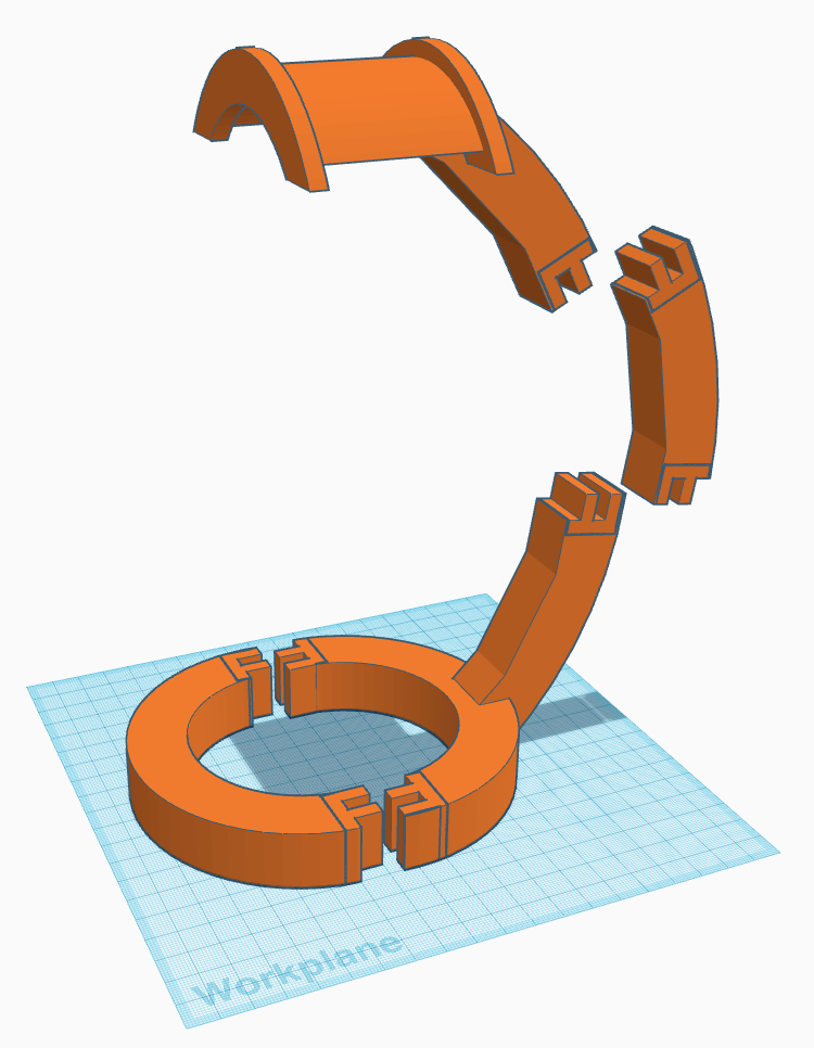 Multi-Part Headphone Stand 3