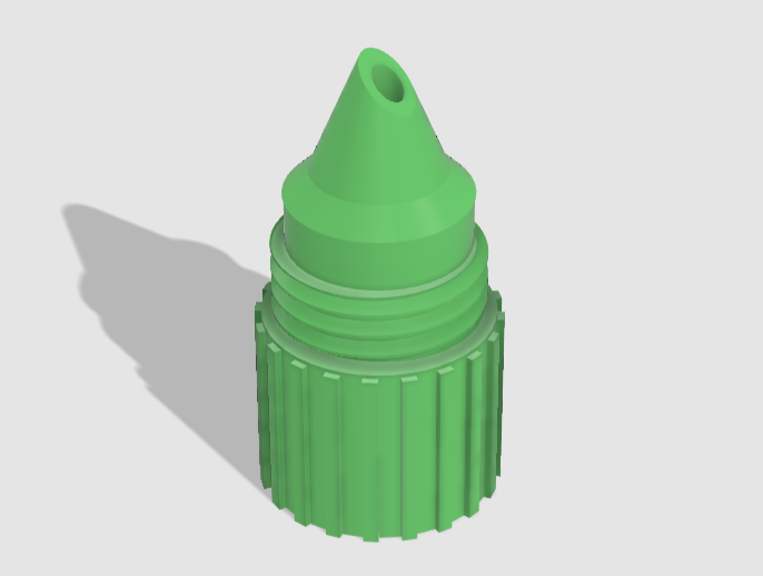 Cappable Fine-Tip Nozzle for Glue Tubes