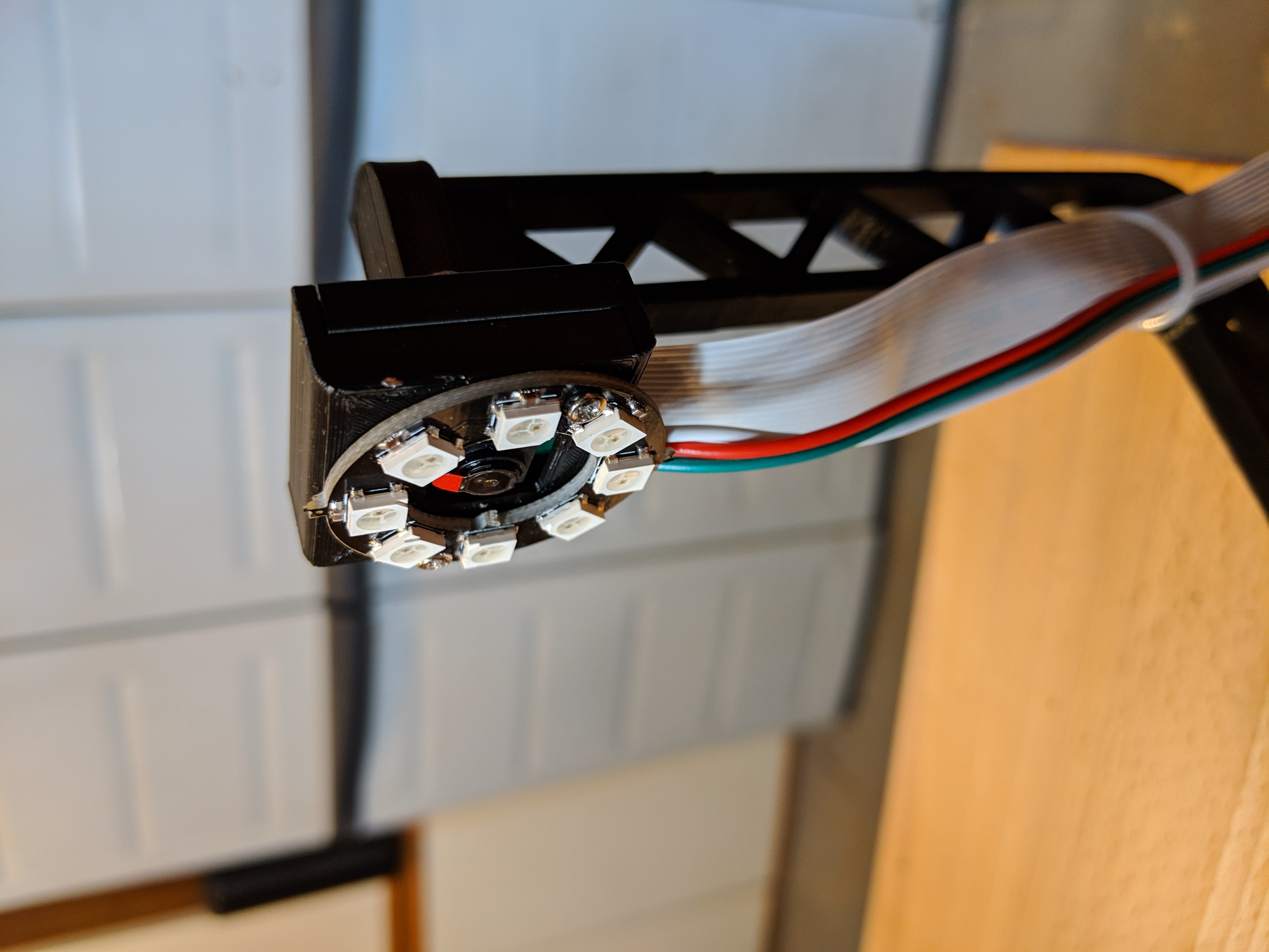 Ender 3 Pi Camera arm mount w/LED ring