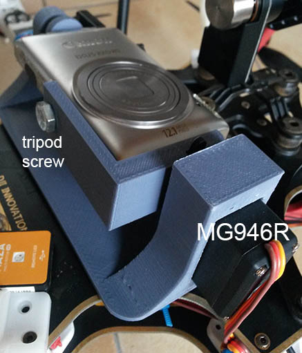 Multicopter servo gimbal for IXUS 220HS