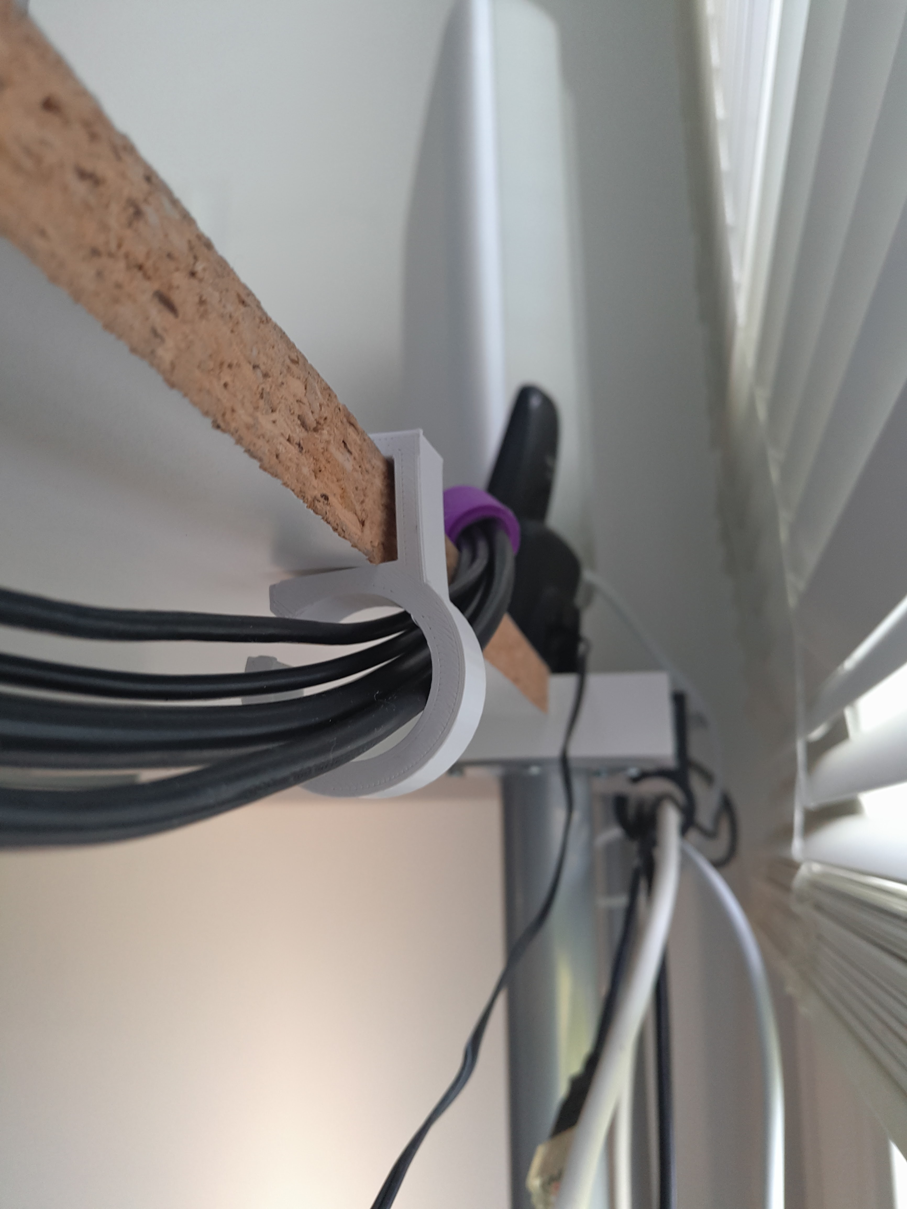 Cable holder for Ikea GALANT desk