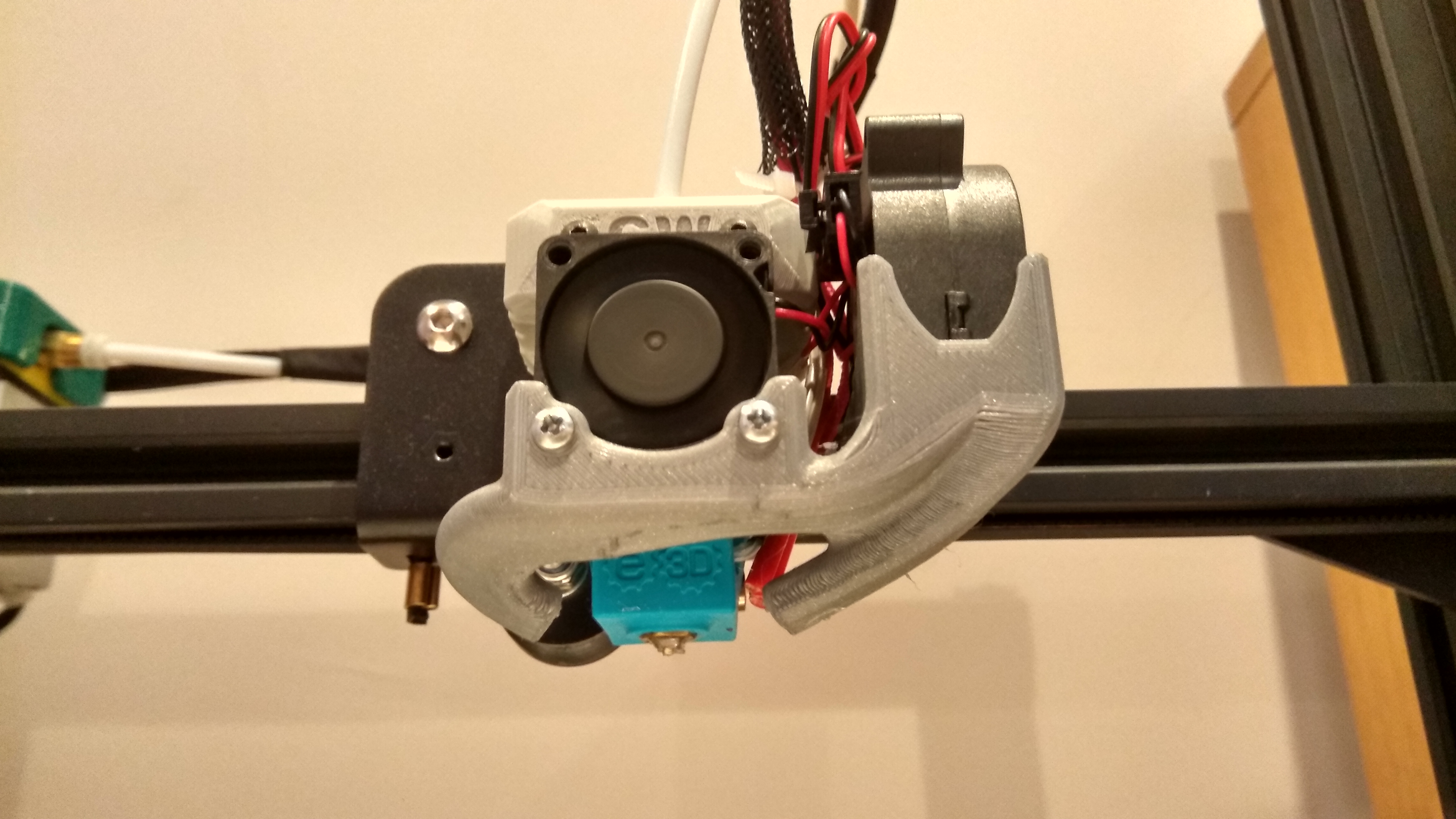 E3D v6 Micro Cooling Fan Duct (4020/5015 Radial Fan)