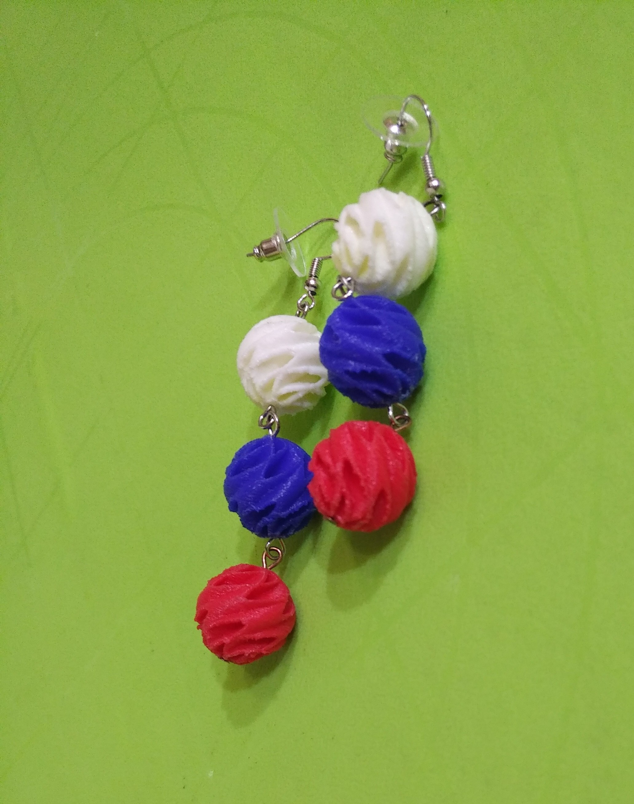 Earrings №3 Tricolor