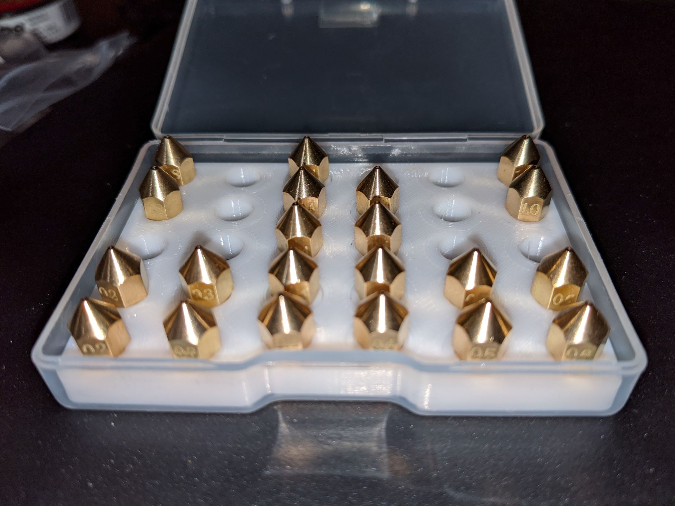 Nozzle storage