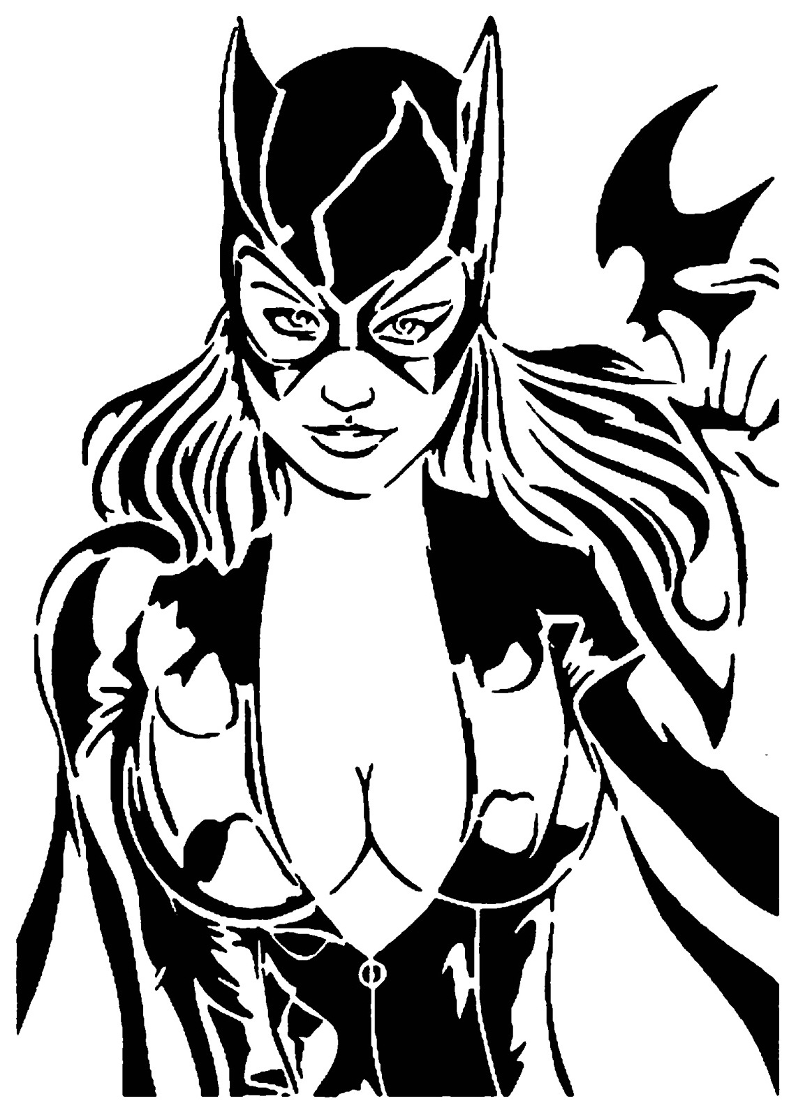 Batgirl stencil 9