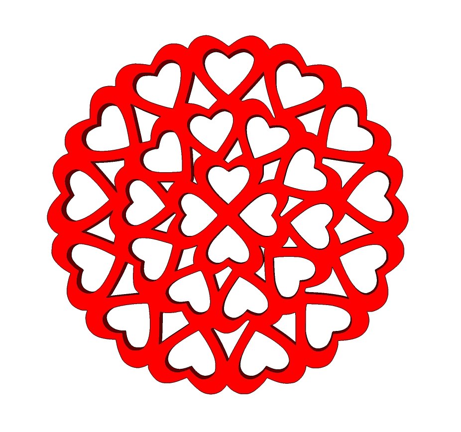 Hearts Drink Coaster