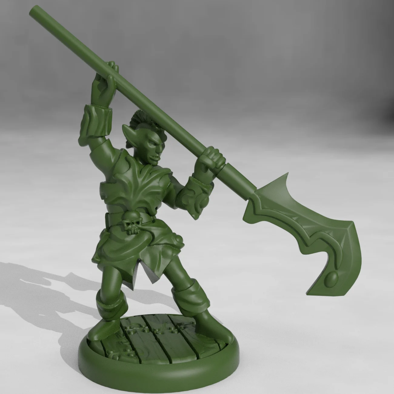 Dark Elf Polearm Fighter