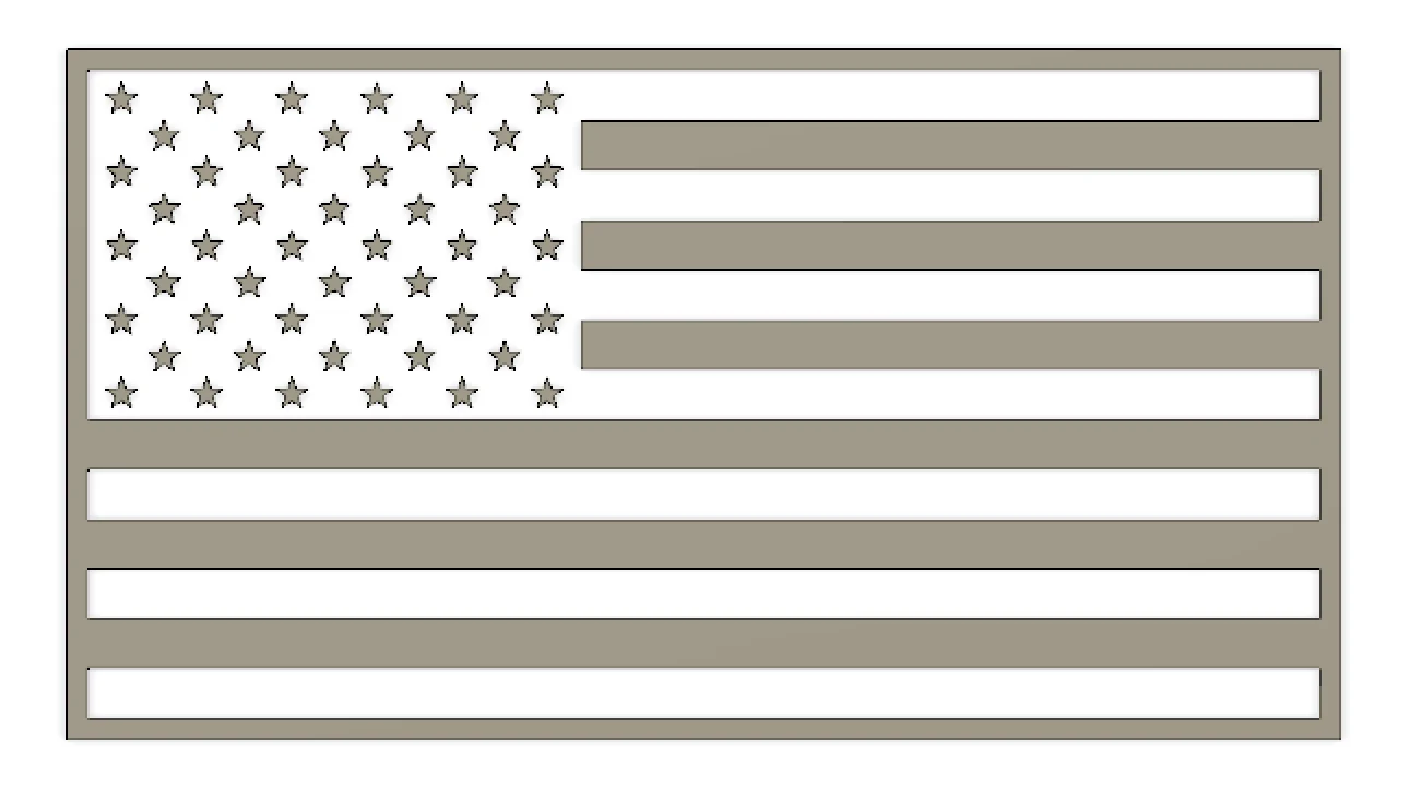 American Flag Stencils
