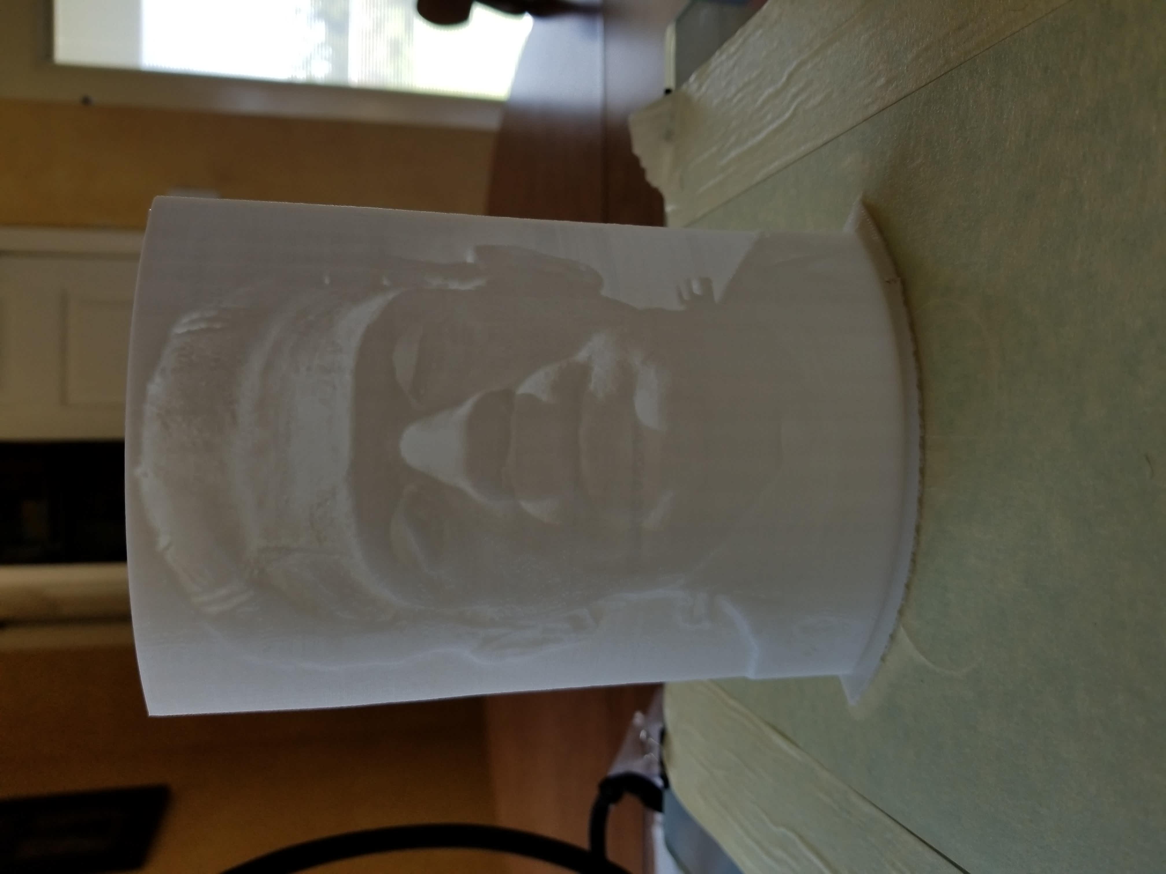 Frankenstein Curved Lithopane