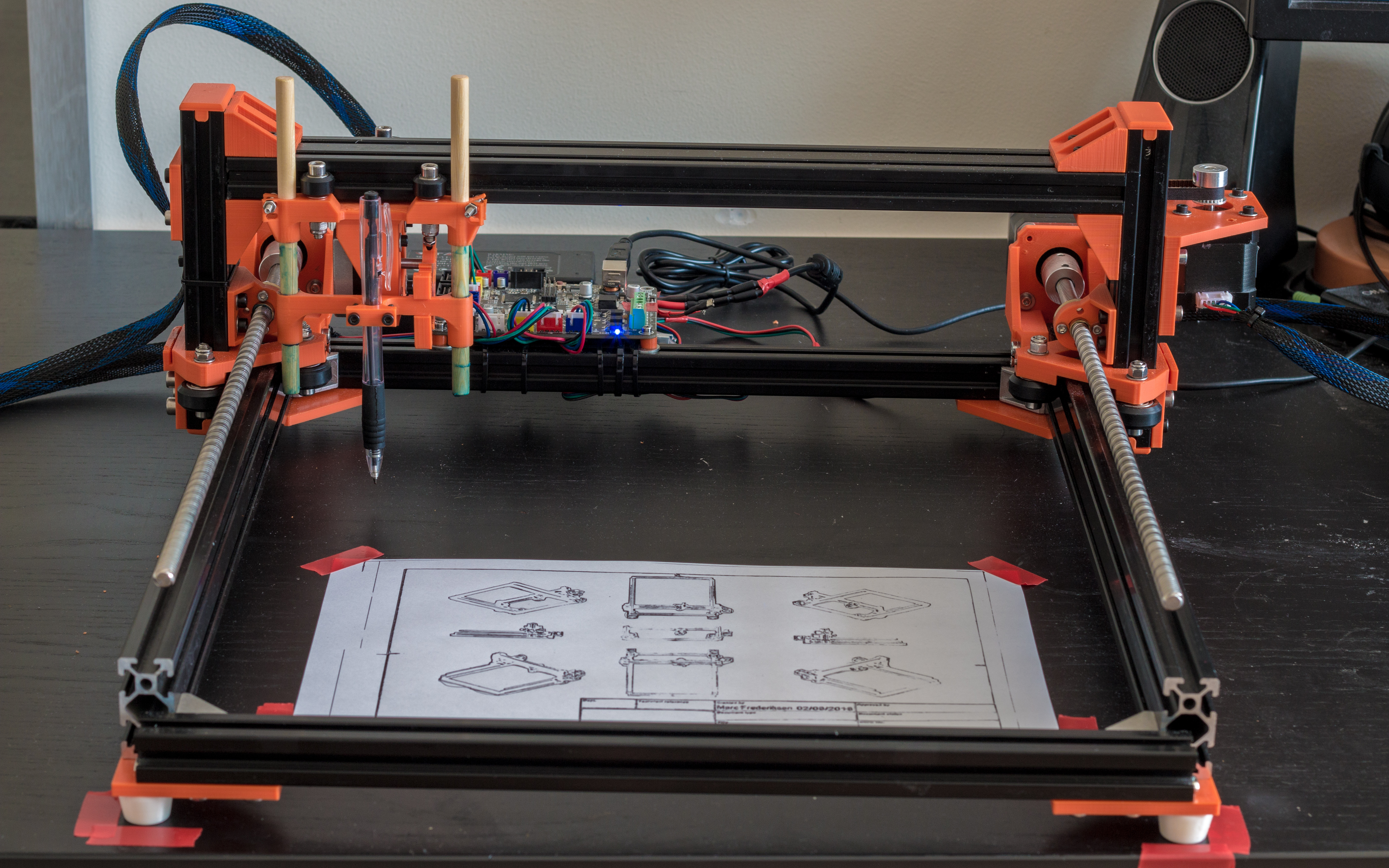 2D Pen Plotter - From old Tevo Tarantula parts