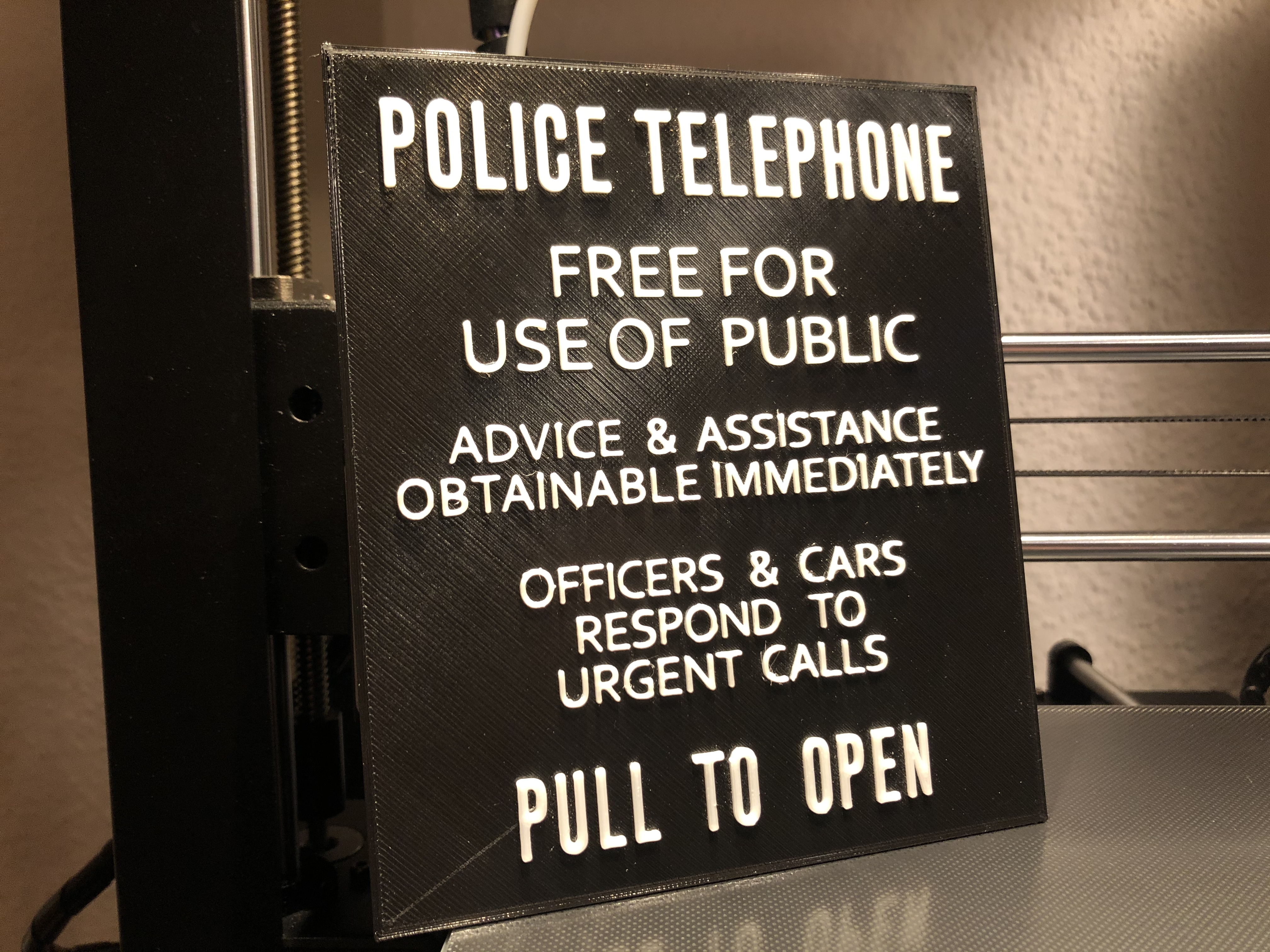 TARDIS Door Sign 2019 (Jodie Whittakers Tardis)