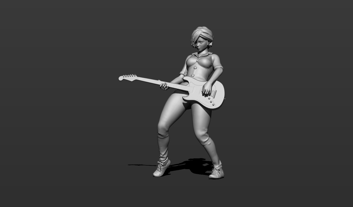 Girl with a guitar