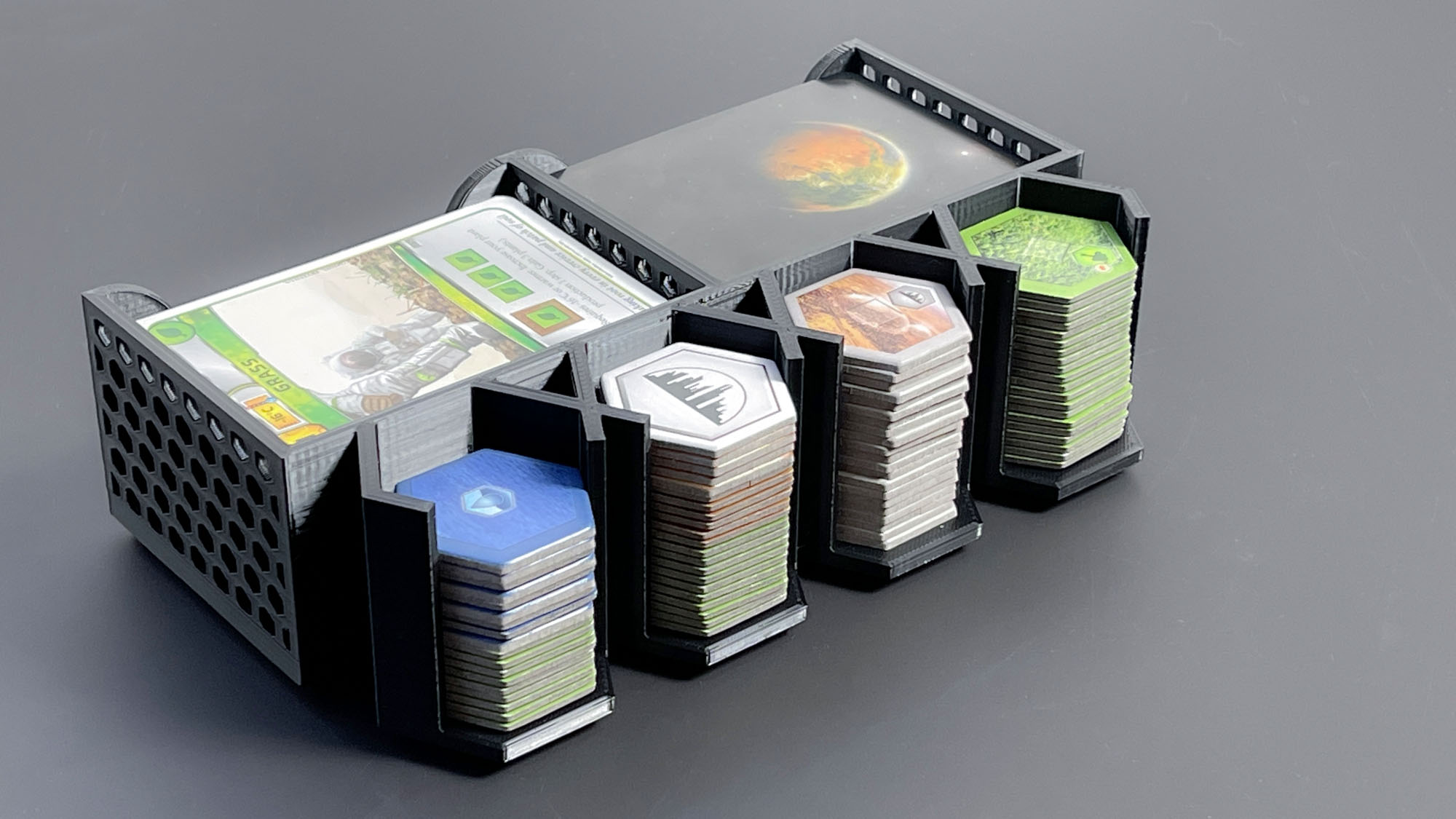 Cards and Hex holder for Terraforming Mars