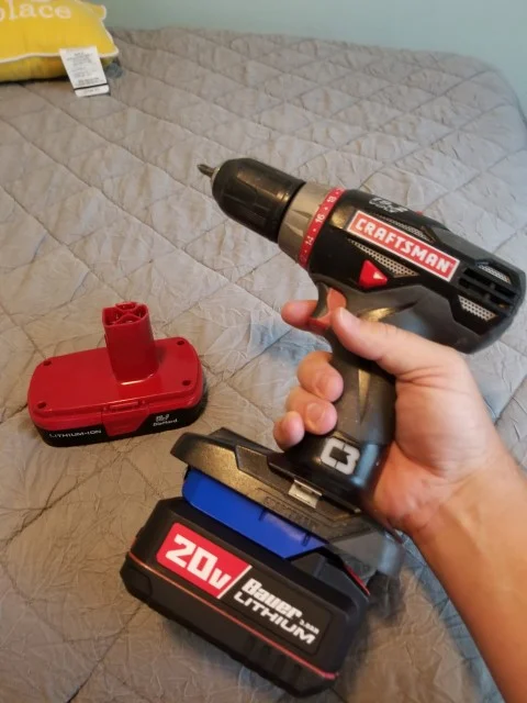 Craftsman C3 19.2v to Bauer 20v battery adapter