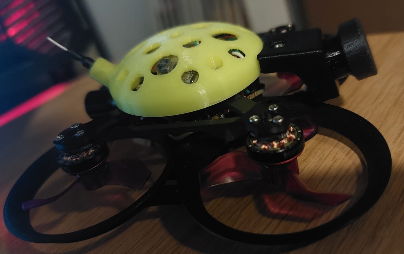DIY Mobula7 2-3s "Ladybug" HD Cinewhoop Mod / 75mm Pavo Pico Style Pusher Frame Sub100 Walksnail VTX