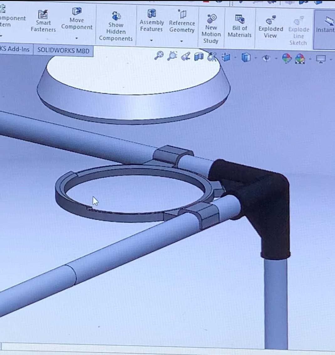 Smoke Alarm Holder for Creality Printer Enclosure