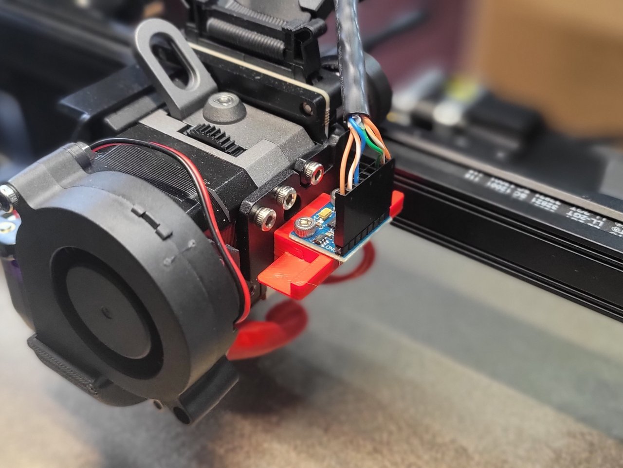 Ender 3 S1 Pro ADXL345 Accelerometer Sensor 2-in-1 Extruder / Bed Mount for Klipper Input Shaping
