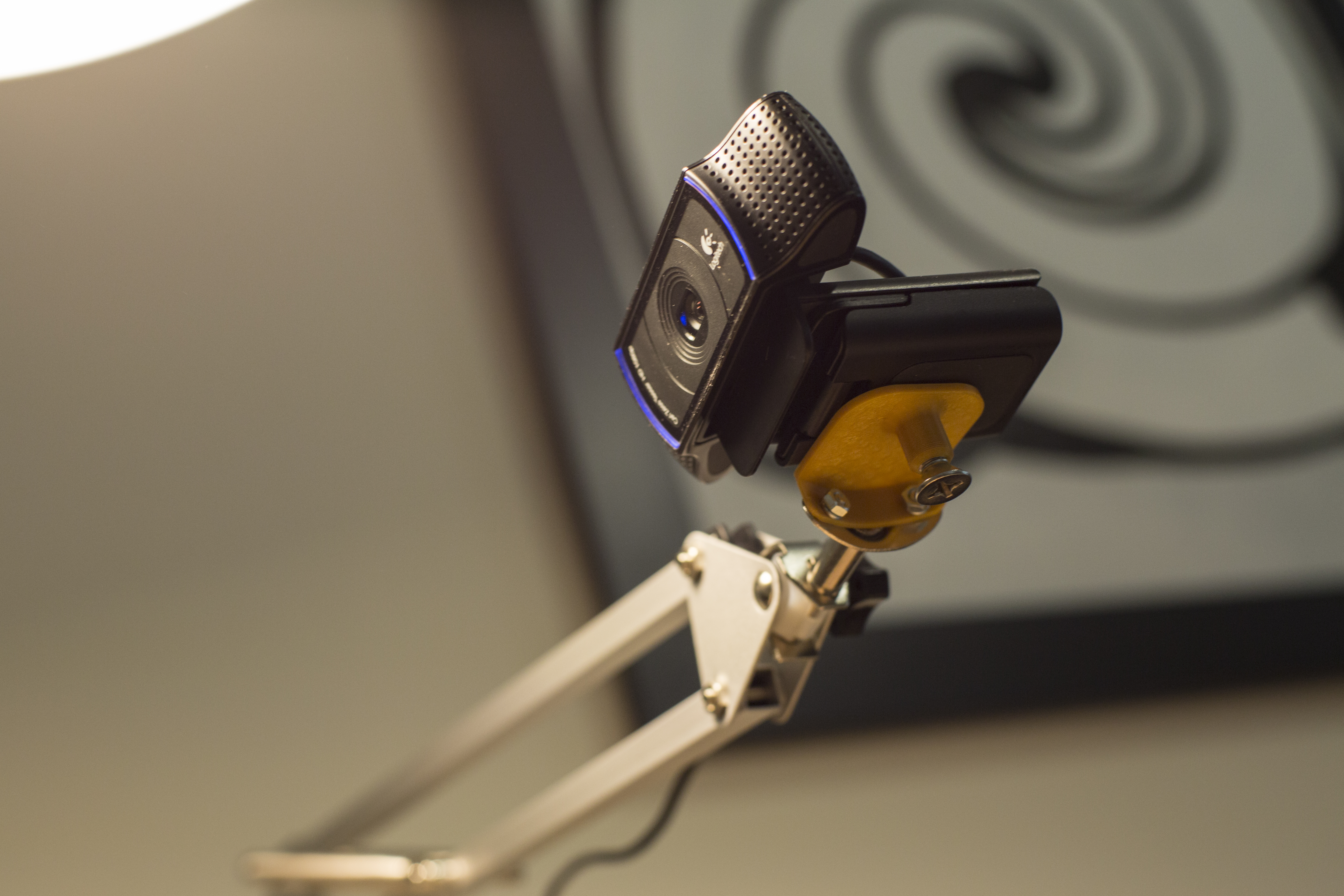 Logitech c920 Webcam Mount for IKEA Tertial Lamp