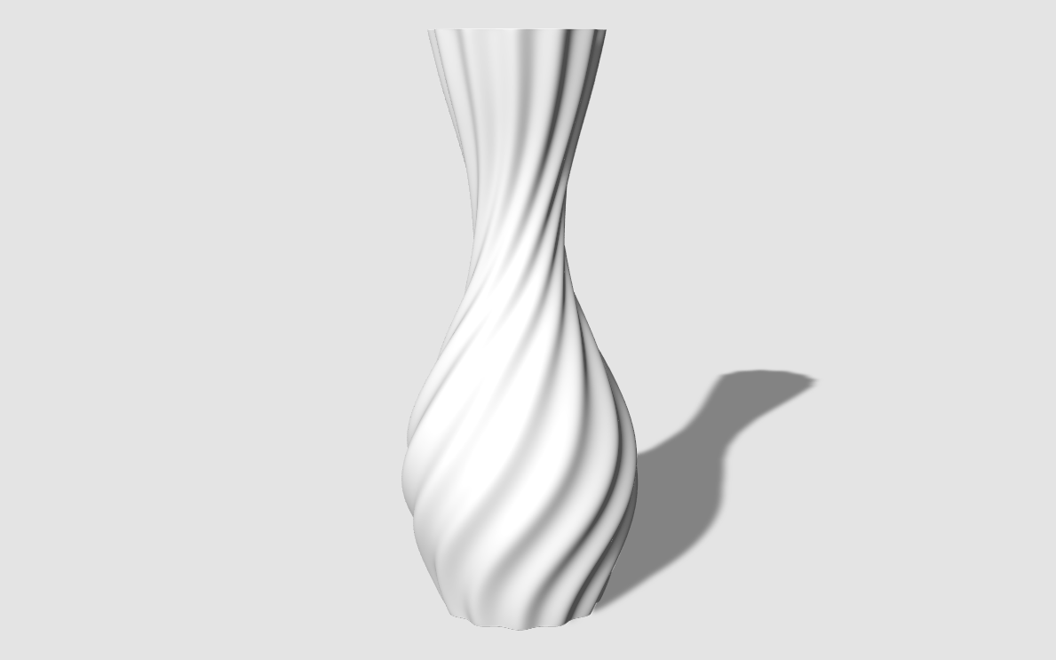 Swirly watertight vase