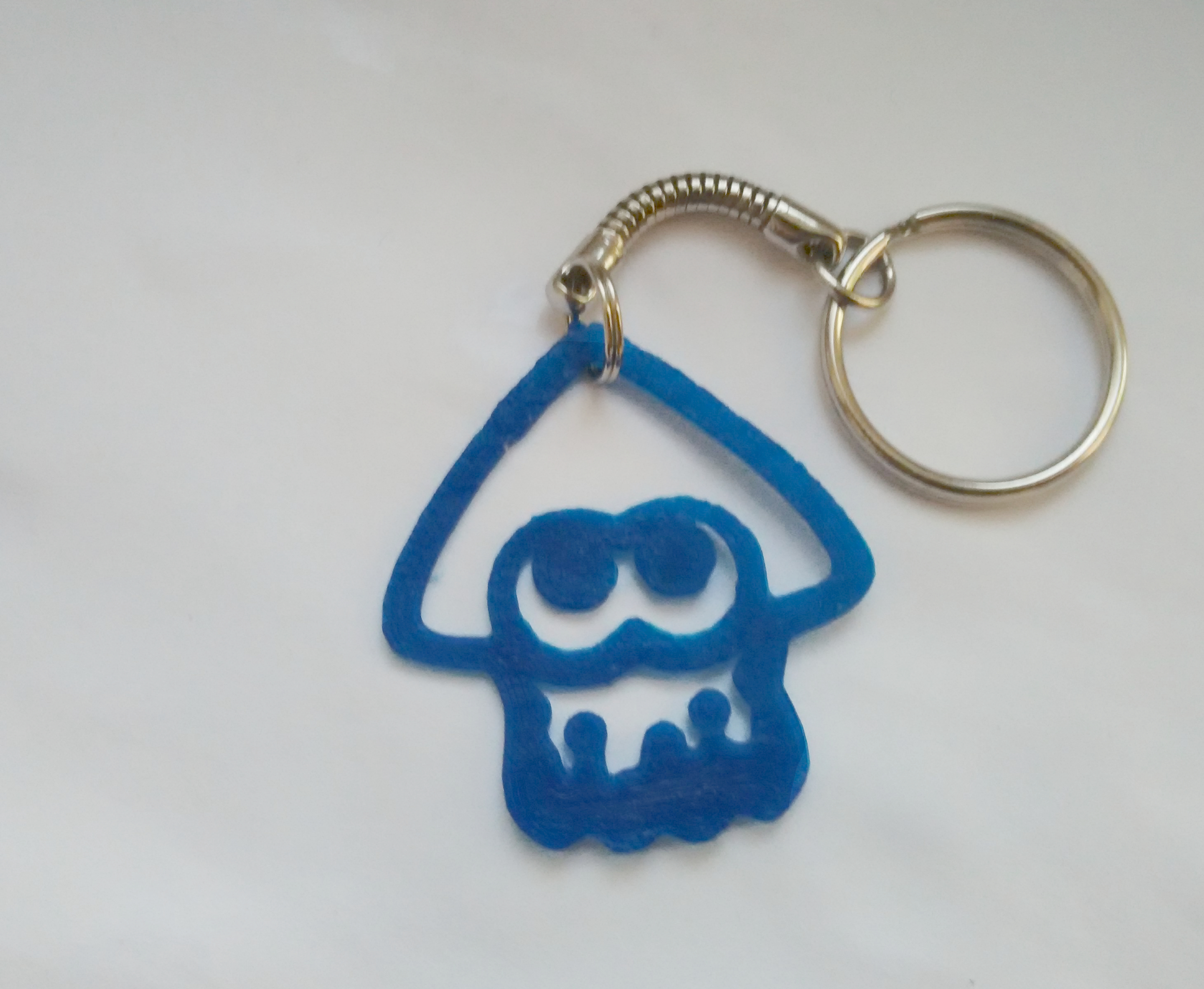 Splatoon squid keychain