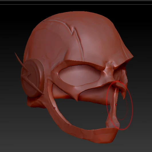 the Flash helmet