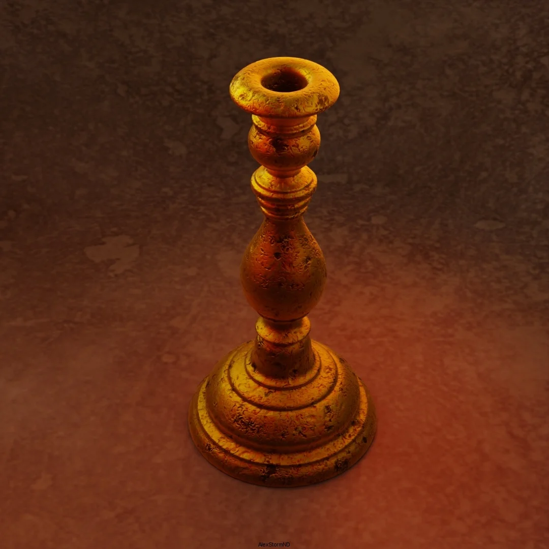 Bronze candlestick