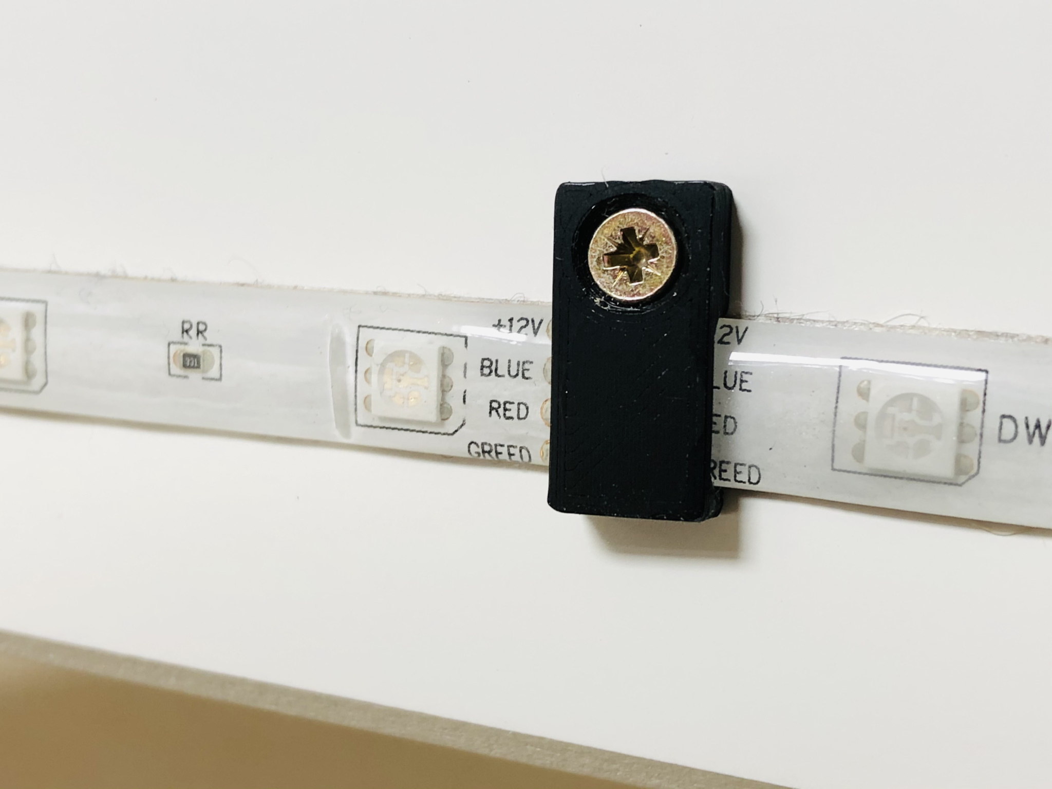 LED strip clamp clip holder