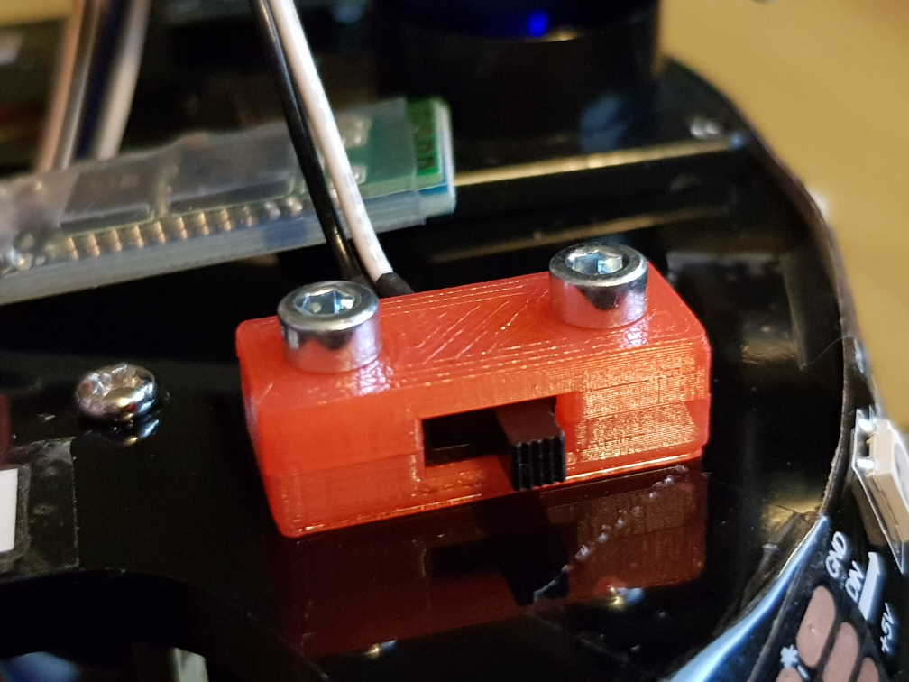 Powerswitch housing for Arduino car