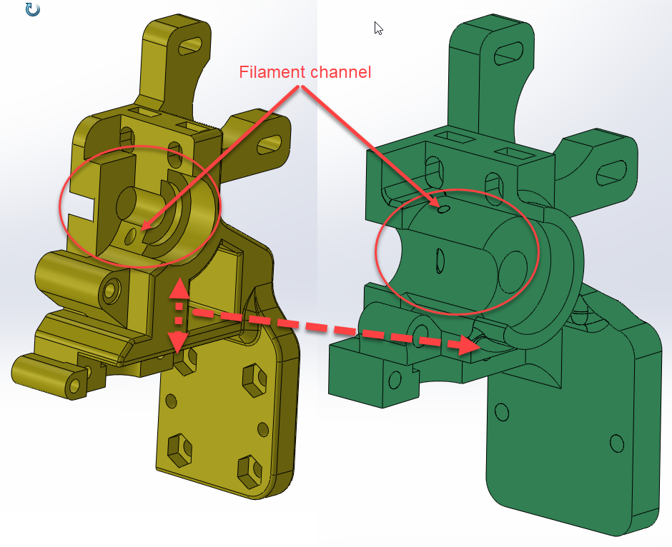 Remix of CharlStruder For E3D on Prusa Clone