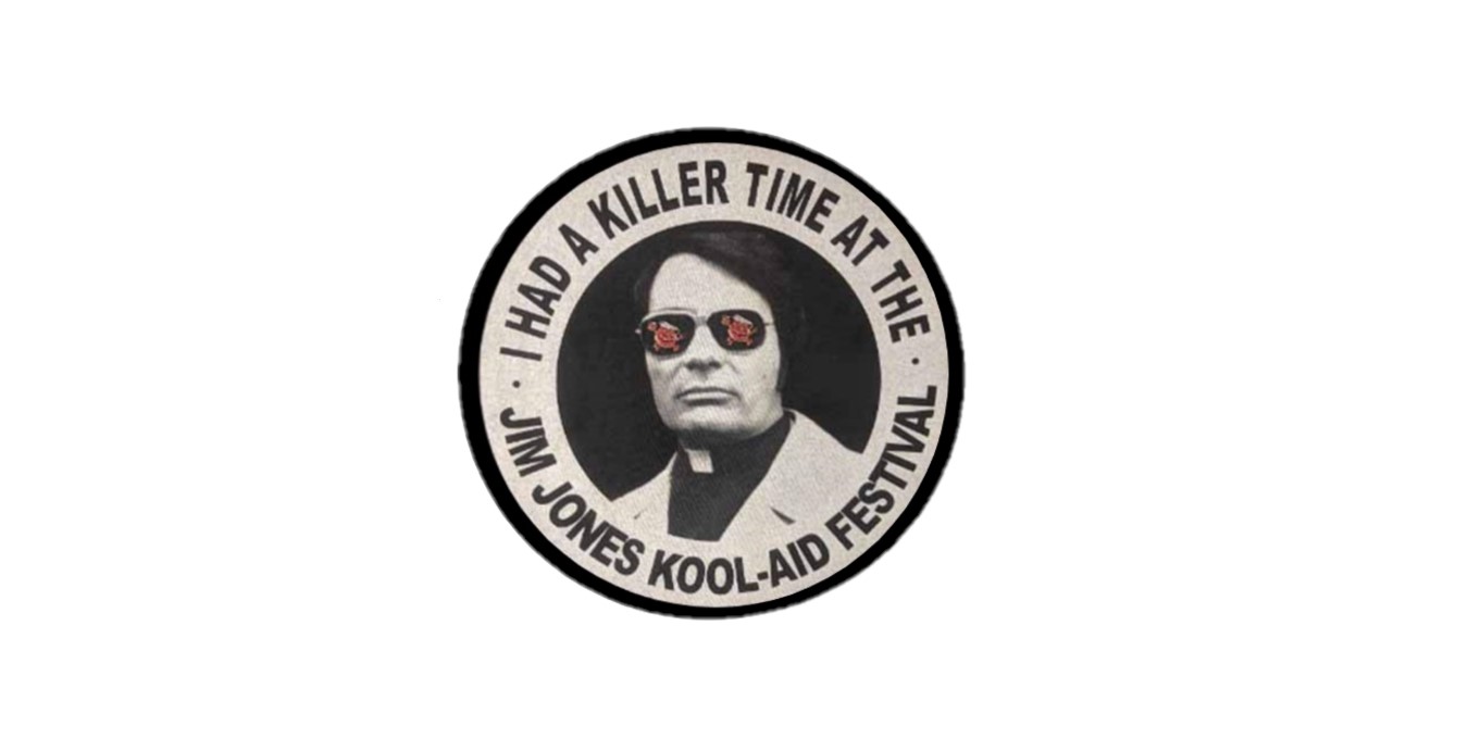 Lithopane: Killer Time at Jim Jones Kool-Aid Festival (Dark Humor)