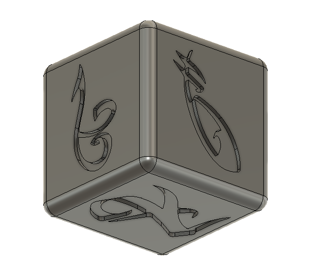 Shadowhunters Runes 6-sided Die