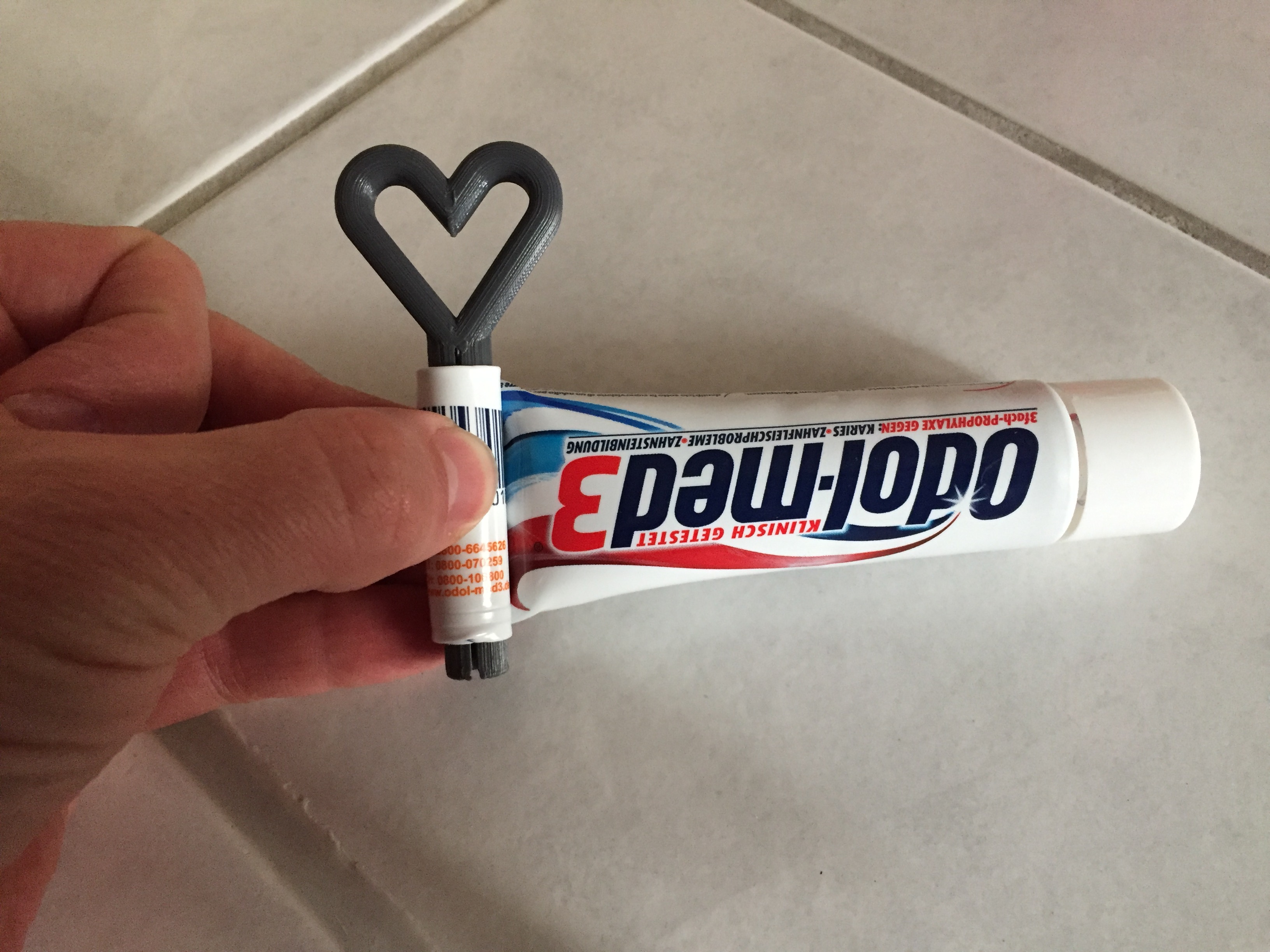 Last minute Mothersday present - heart shaped tube squeezer