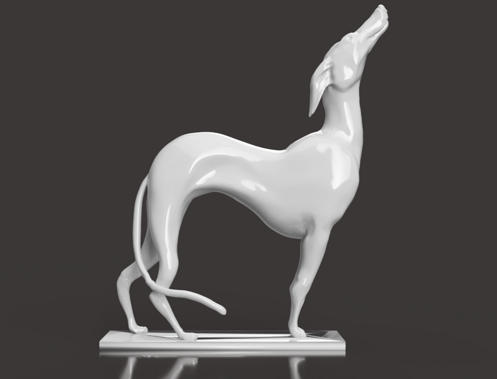 Joeys Plastic White Dog