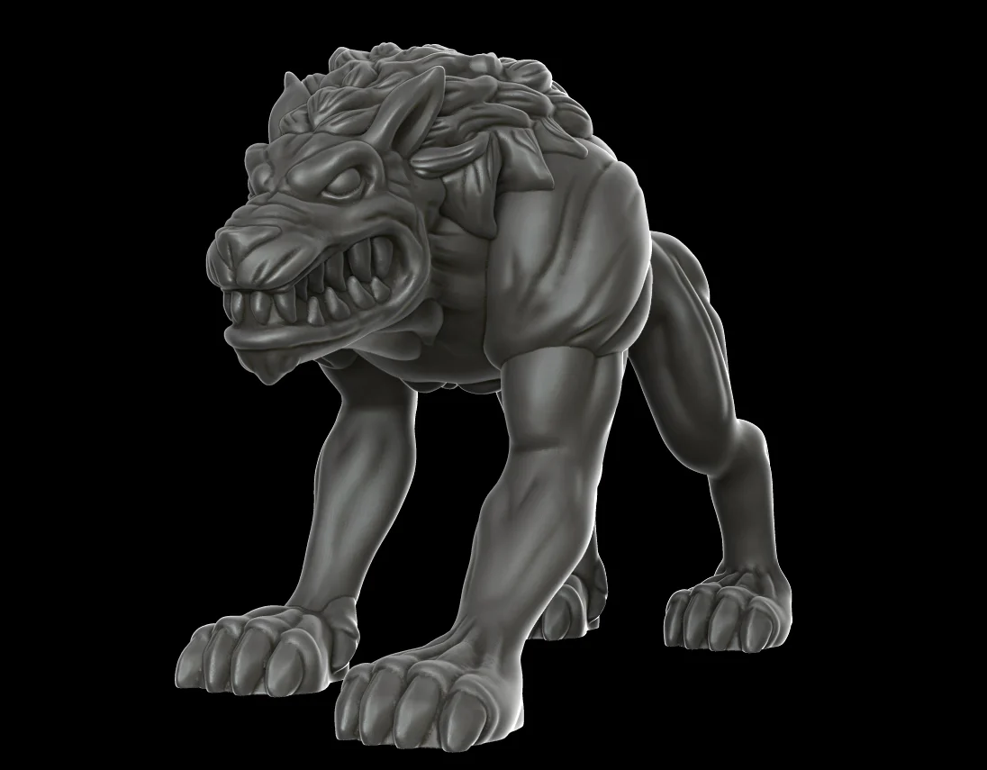 Hellhound (28 mm DnD miniature)