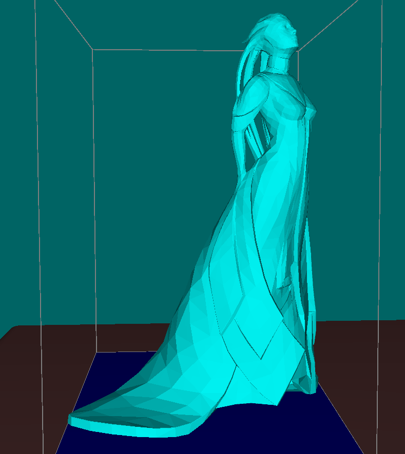 Asari alien girl, (ready for print)