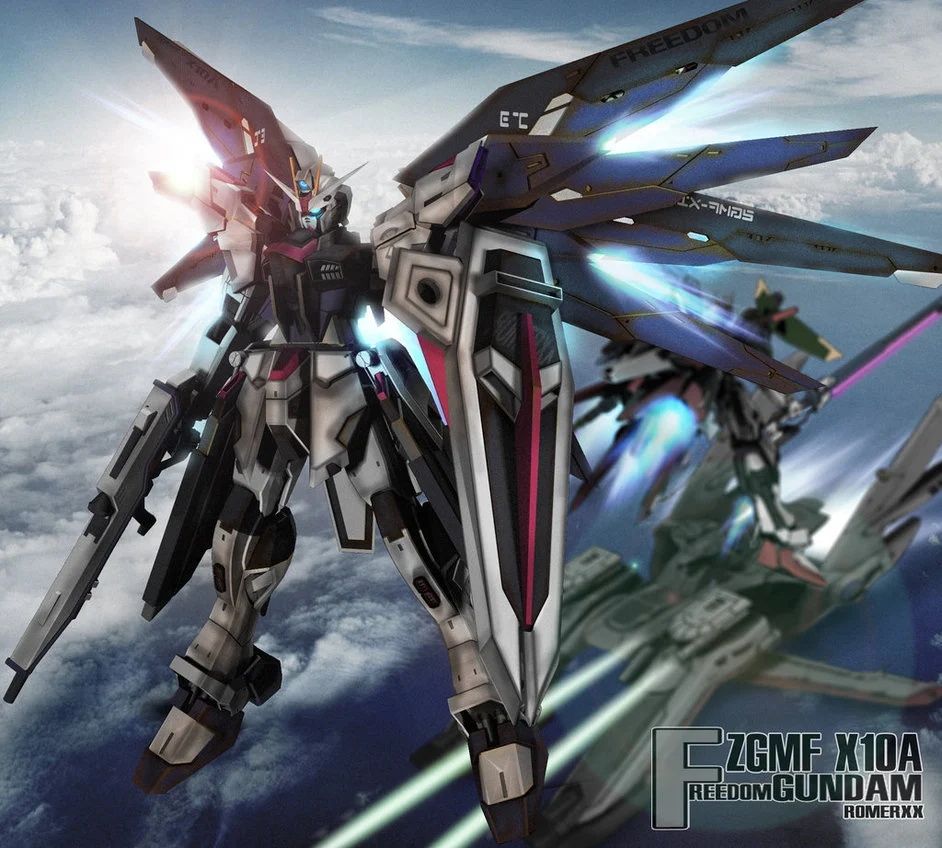 Custom Gundam: Freedom inspired Gundam minus wings.